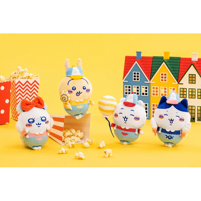 Display of the set of Chiikawa Amusement Park Series Plush Keychain - Chiikawa Merch