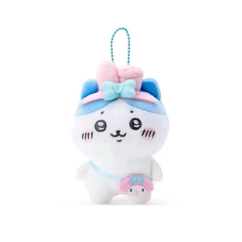 Hachiware Chiikawa Sanrio Series Plush Keychain - Chiikawa Merch
