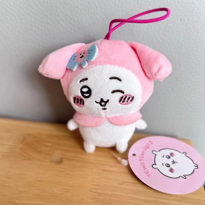 Chiikawa Melody with Sanrio Collaboration Plush Keychain - Chiikawa Merch