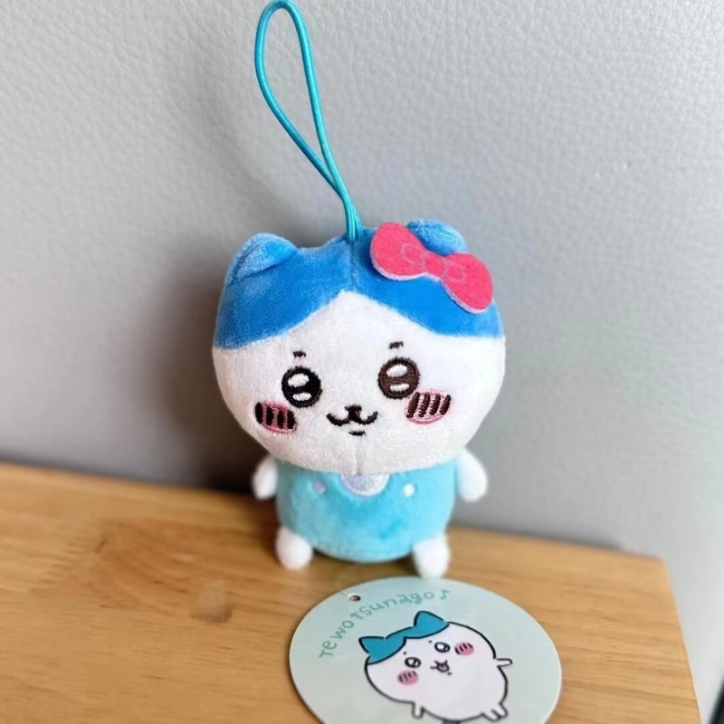 Hachiware Hello Kitty with Sanrio Collaboration Plush Keychain - Chiikawa Merch