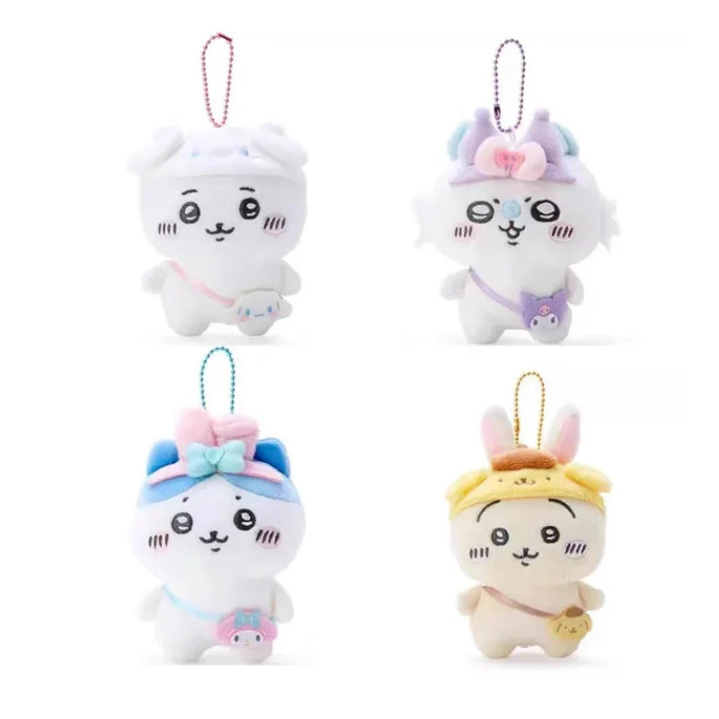 Set of Chiikawa Sanrio Series Plush Keychain - Chiikawa Merch
