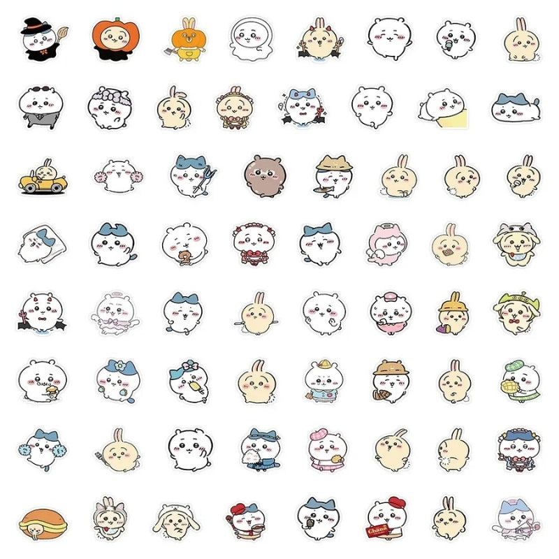 Chiikawa Kawaii Stickers Set for stationary  - Chiikawa Merch