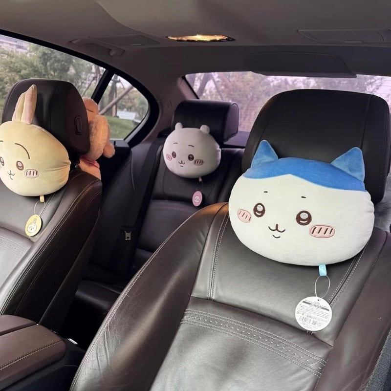 Chiikawa Usagi Hachiware Car Neck Pillow Plush Demo - Chiikawa Merch