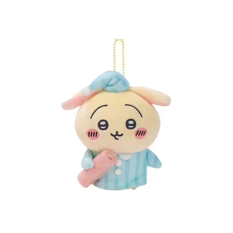 Chiikawa Usagi Pajamas Sleeping Series Plush Keychain - Chiikawa Merch